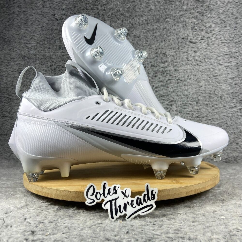 Nike Vapor Edge Pro 360 2 Detachable Football Size 11 Men White Black FJ7023-100